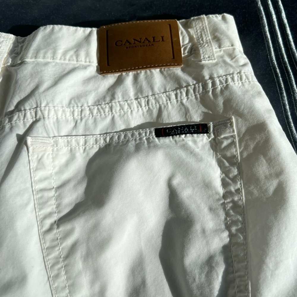 Canali white pants